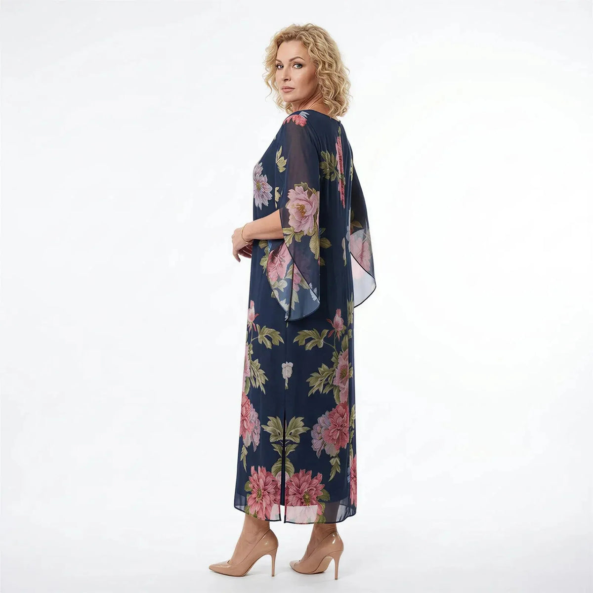 LIMITED TIME 50% OFF!🔥Maxi Dress in Premium Viscose with Floral Print