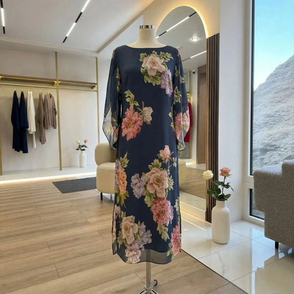 LIMITED TIME 50% OFF!🔥Maxi Dress in Premium Viscose with Floral Print