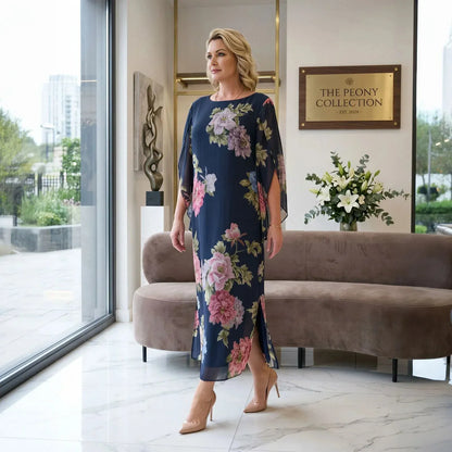 LIMITED TIME 50% OFF!🔥Maxi Dress in Premium Viscose with Floral Print