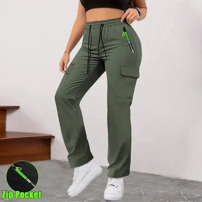 Women’s cargo pants with multiple pockets for outdoor sports and everyday outings