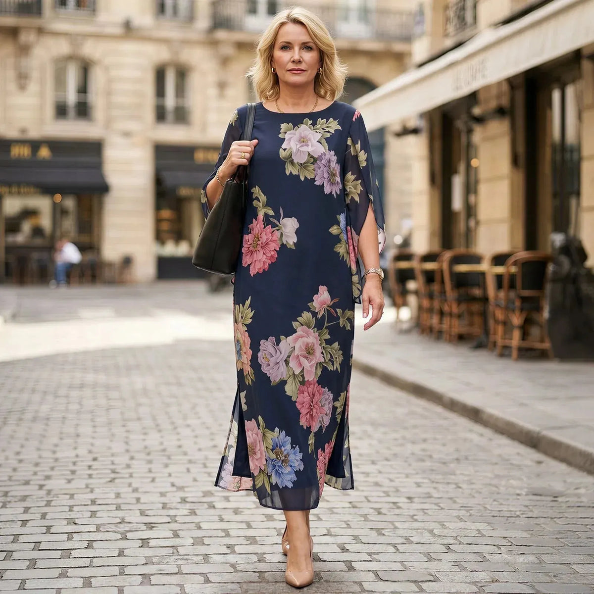 LIMITED TIME 50% OFF!🔥Maxi Dress in Premium Viscose with Floral Print