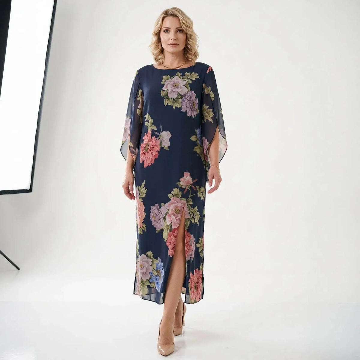LIMITED TIME 50% OFF!🔥Maxi Dress in Premium Viscose with Floral Print